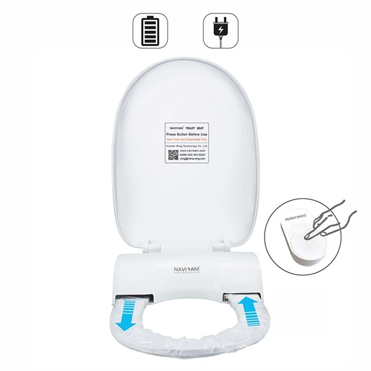 Elektrische wegwerp toiletbrilhoes