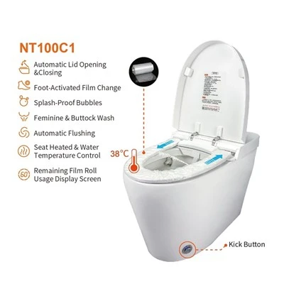 Smart toilet NT100C voor openbare toilettengebruik